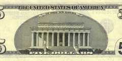 5 долларов 2006 г. 1 вариант (США)