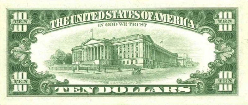10 долларов 1963 г. (США)