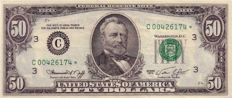 50 долларов 1974 г. (США)
