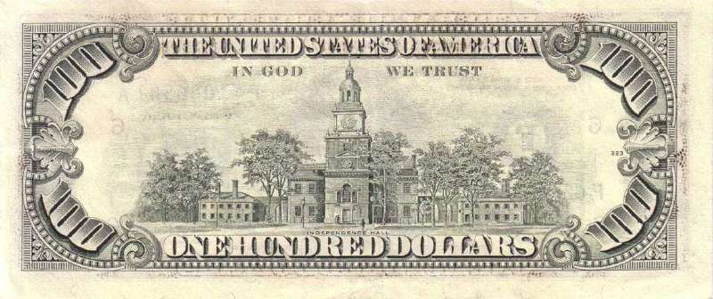 100 долларов 1990 г. (США)