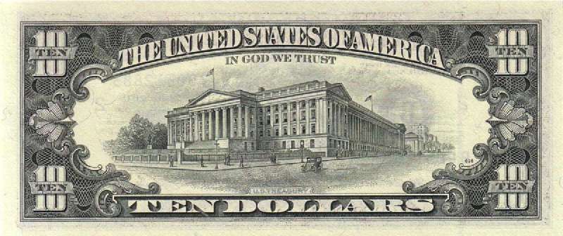 10 долларов 1993 г. (США)