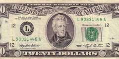 20 долларов 1993 г. (США)
