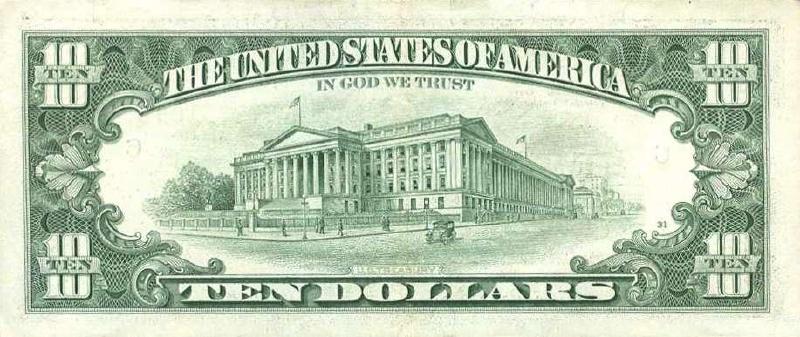 10 долларов 1995 г. (США)