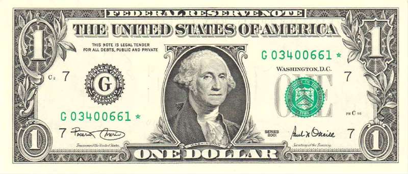 1 доллар 2001 г. (США)