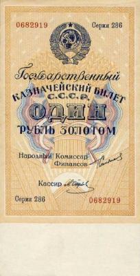 1 рубль золотом 1924 г. (СССР)