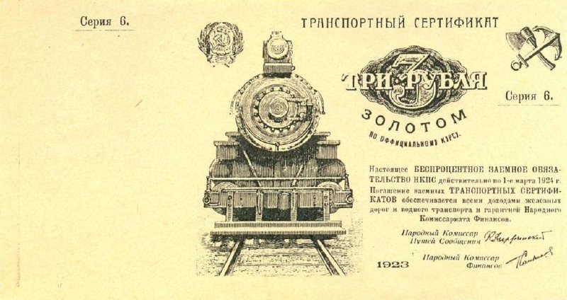 3 рубля золотом 1923 г. (СССР)