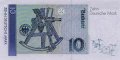 10 немецких марок 1989 г. (Германия).