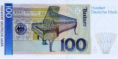 100 немецких марок 1989 г. (Германия).