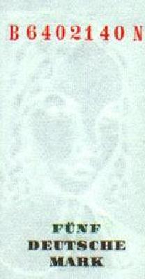 5 немецких марок 1970 г., 1980 г. (Германия).