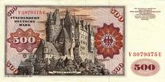 500 немецких марок 1970 г., 1977 г., 1980 г. (Германия).