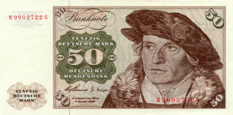 50 немецких марок 1960 г. (Германия).