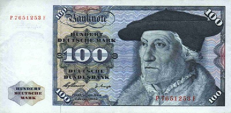 100 немецких марок 1960 г. (Германия).