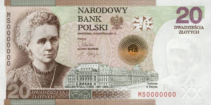 20 злотых 2011 г. (Польша).