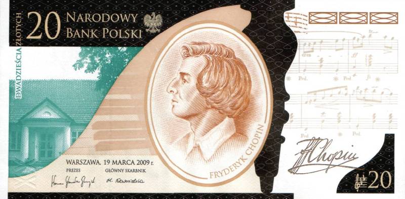 20 злотых 2009 г. (Польша).