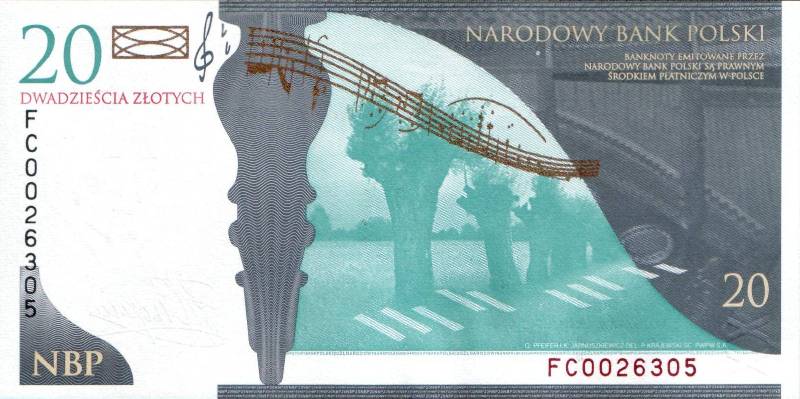 20 злотых 2009 г. (Польша).