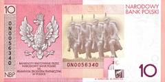 10 злотых 2008 г. (Польша).