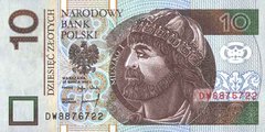 10 злотых 1994 г. (Польша).