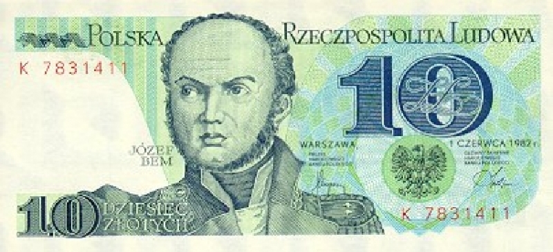 10 злотых 1982 г. (Польша).