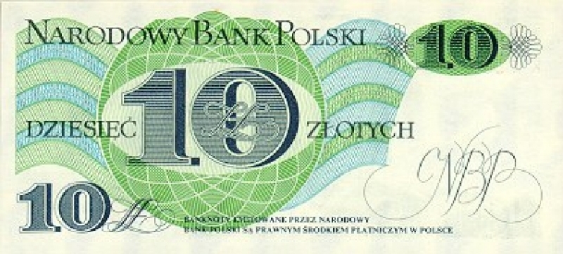 10 злотых 1982 г. (Польша).