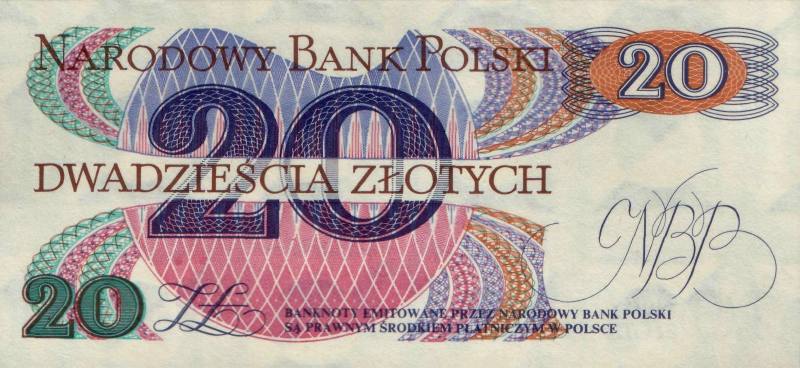 20 злотых 1982 г. (Польша).