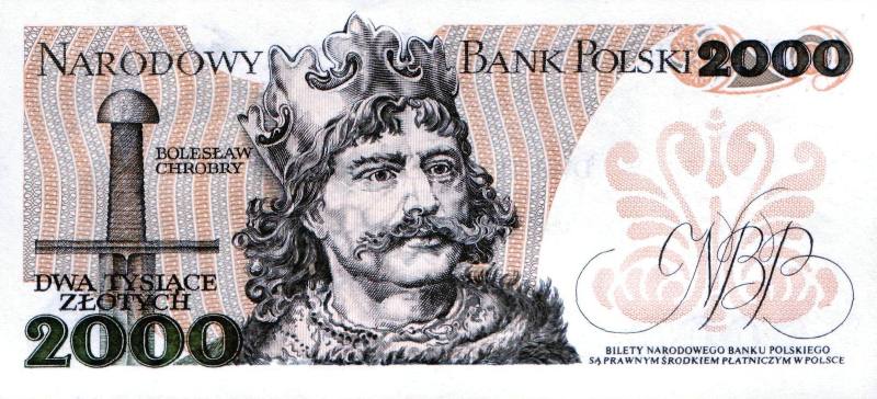 2000 злотых 1979 г., 1982 г, (Польша).