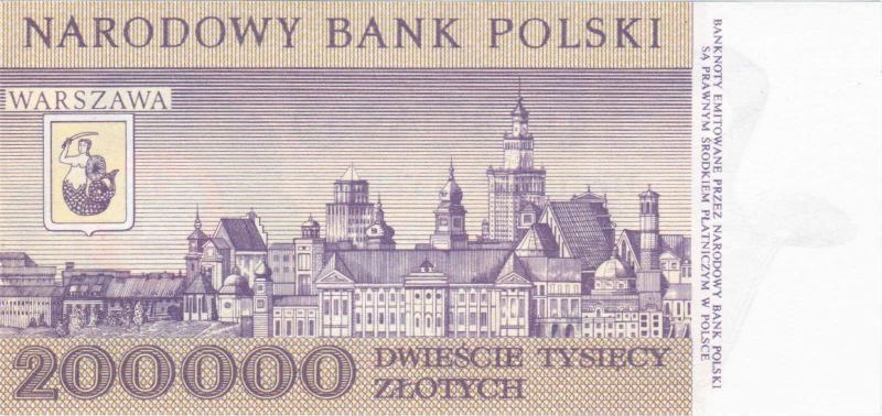200000 злотых 1989 г. (Польша).