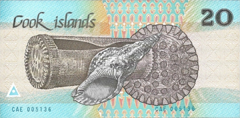 20 долларов ND(1987) (Острова Кука) P-5b