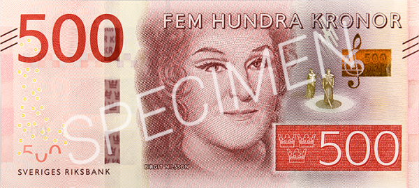 500 крон 2015 г. ав.