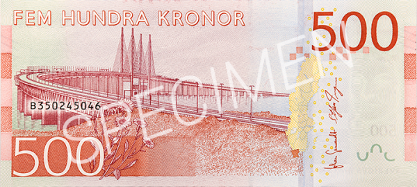 500 крон 2015 г. рев.