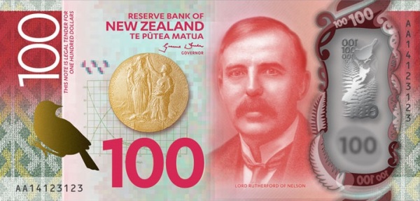 100 новозеландских долларов аверс