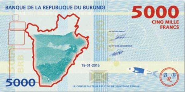 5000 франков 2015 реверс