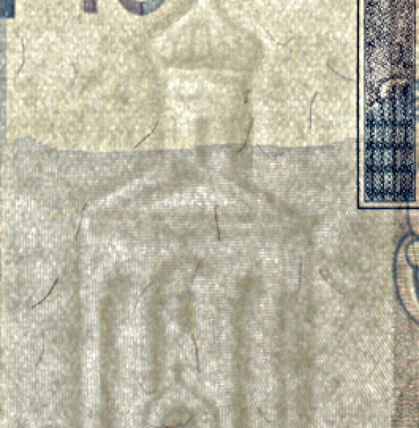 Беларусь 10 рублей 2009 г. Водяной знак