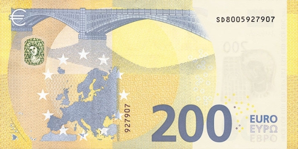 200 евро 2019 года. реверс