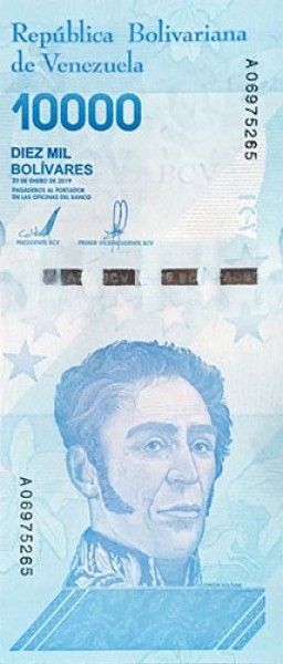 VENEZUELA 10.000 Bolívares 22.05.2019 F