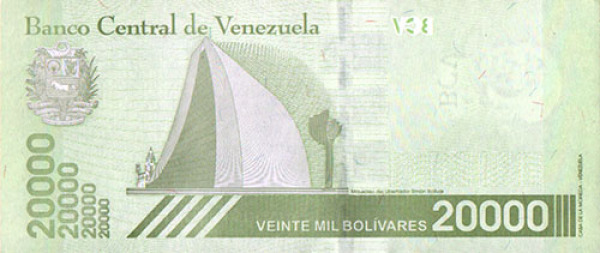 VENEZUELA 20.000 Bolívares 22.05.2019 B
