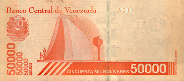VENEZUELA 50.000 Bolívares 22.05.2019 B