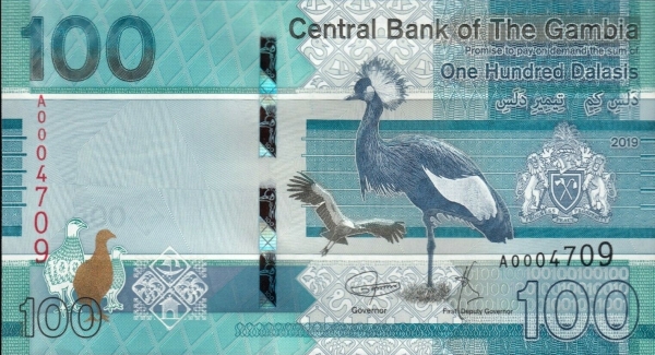 100 даласи 2019 года. Аверс.