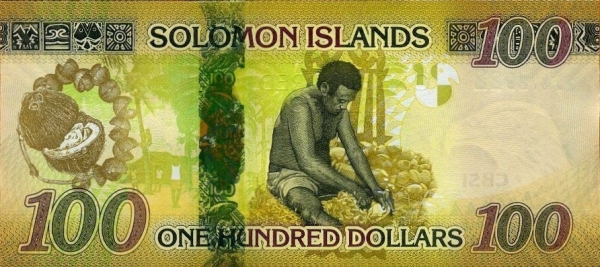 Соломоновы острова 100 долларов 2019 г. реверс.