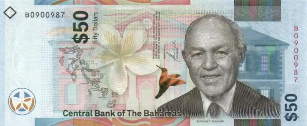 Bahamas 50 dollars 2019 Bahamas 50 dollars 2019