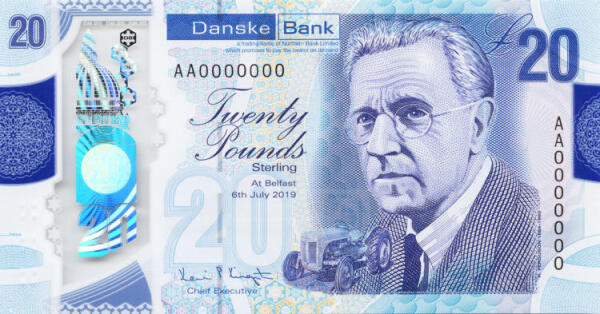 Danske Bank 20 pounds 2019. F