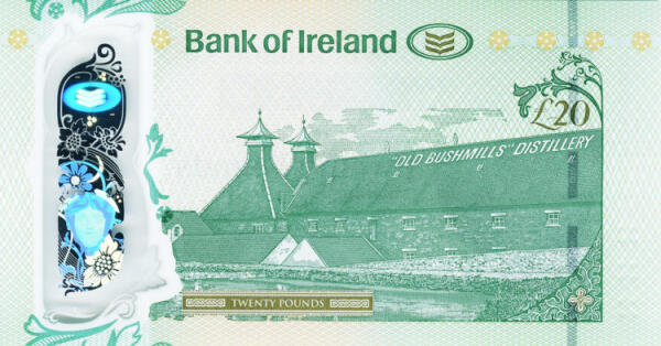 Bank of Ireland 20 pounds 2017. B.