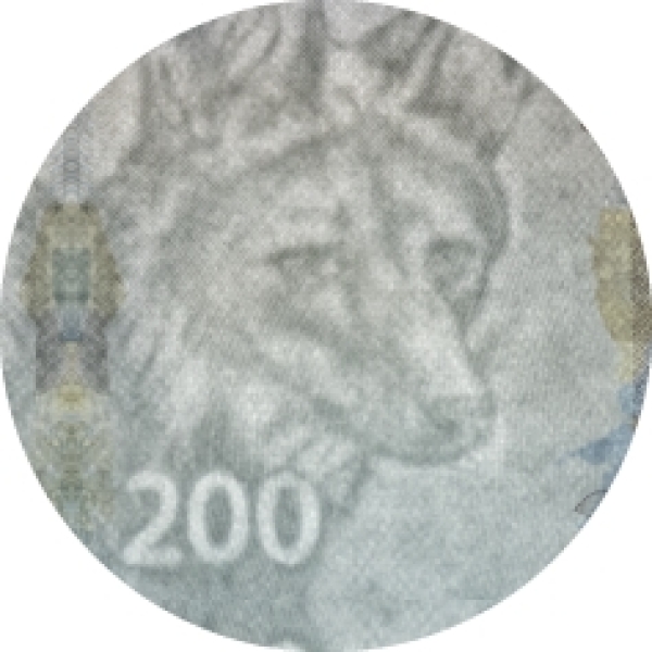 Бразилия 200 реалов 2020 года. Водяной знак.