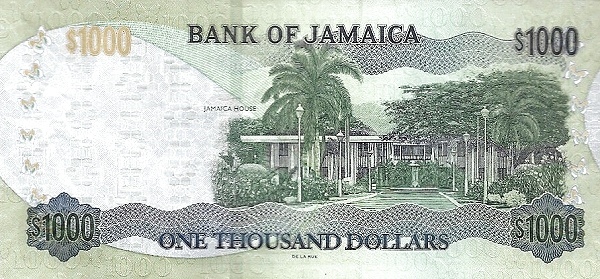 Jamaica 1,000 dollars 01.06.2018 r