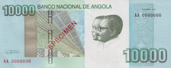 Angola 10000 kwanzas 2012.10 f