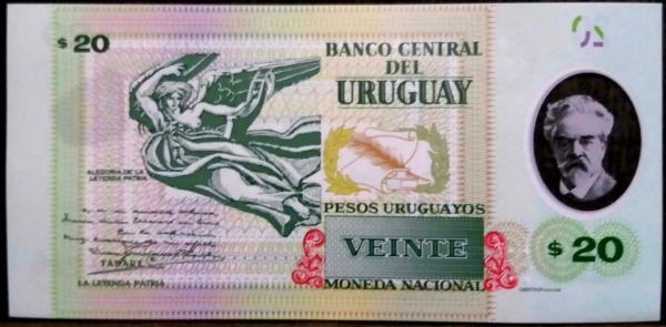 Uruguay 20 peso 2020