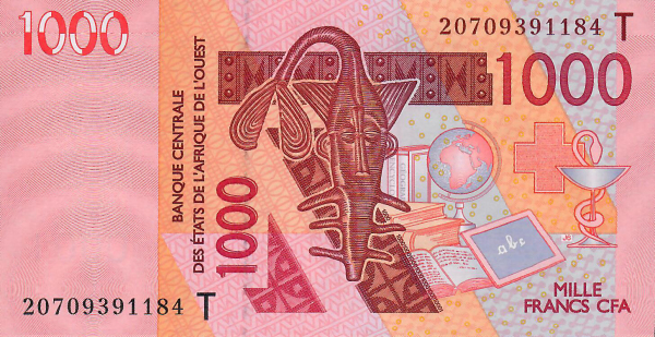 1000 франков КФА (Того) (2020)