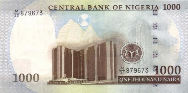 Nigeria 1000 naira 2020