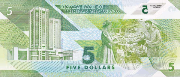 Trinidad and Tobago 5 dollars 2020