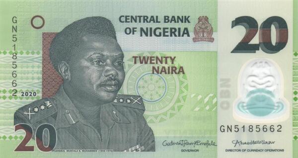 Nigeria 20 naira 2020