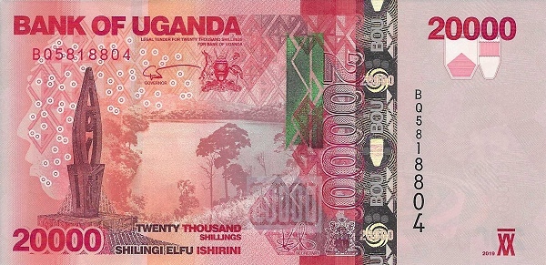 Uganda 20000 shillings 2019
